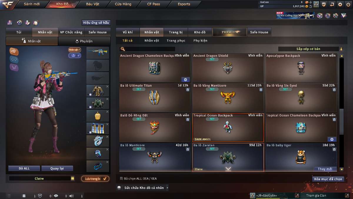 shop acc cf uy tin gia re